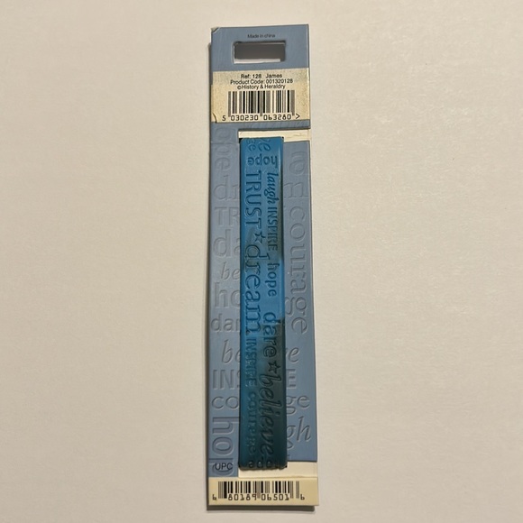 NWT🌟H&&H💫 JAMES Blue Name Band Rubber Bracelet - Picture 6 of 7